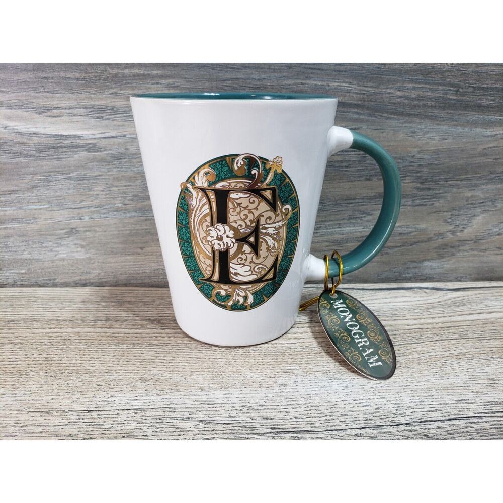 Nicole Brayden Monogrammed Letter E Novelty Coffee Cup